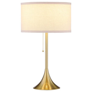 Elmira - Drum Shade Metal Lamp Gold Table Lamps