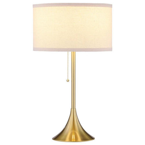 Elmira - Drum Shade Metal Lamp Gold Table Lamps