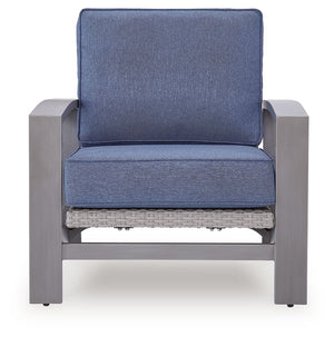 Half Moon Beach - Spring Lounge Chair - Blue / Gray