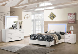 Felicity - Bedroom Set With Led Headboard And Mirror