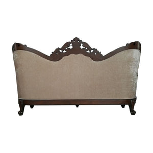 Devayne - Sofa With 6 Pillows (Same Lv01582) - Pattern Fabric & Dark Walnut