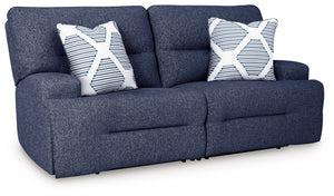 Acklen Place - Reclining Sectional Blue 2 Pc. Power Reclining Sectional