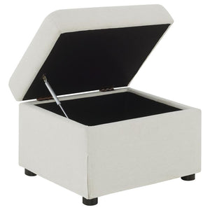Winter - Upholstered Hydraulic Lift Top Storage Ottoman