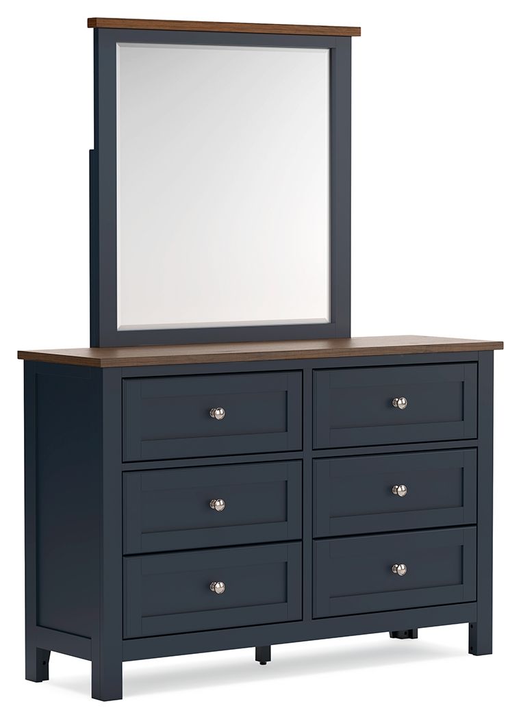 Landocken - Panel Bedroom Set Blue