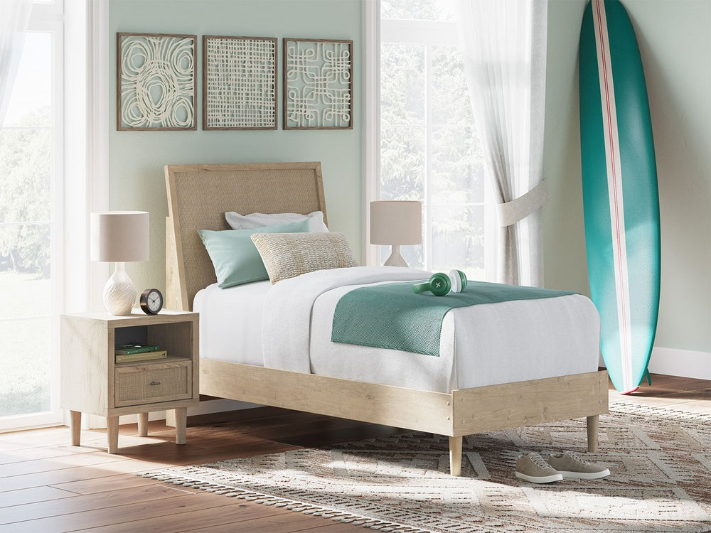 Cielden - Panel Bed Beige