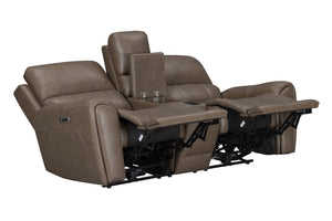 Hancock - Zero Gravity Power Reclining Console Loveseat P3