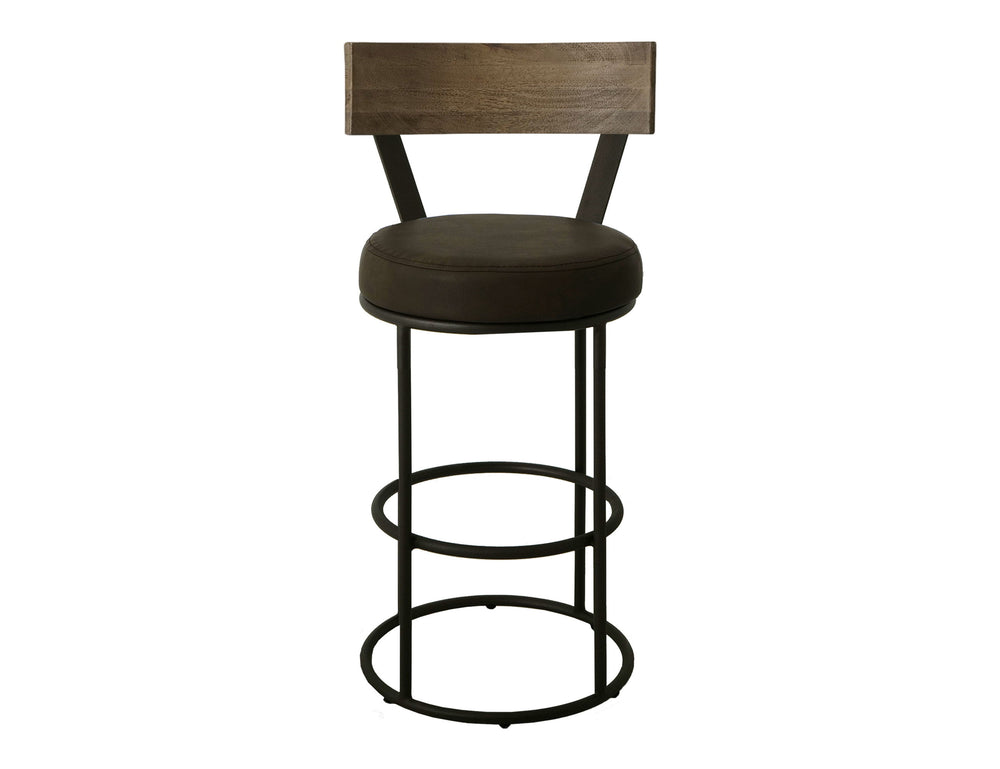 Xel-Ha - Upholstered Barstool - Dark Chocolate