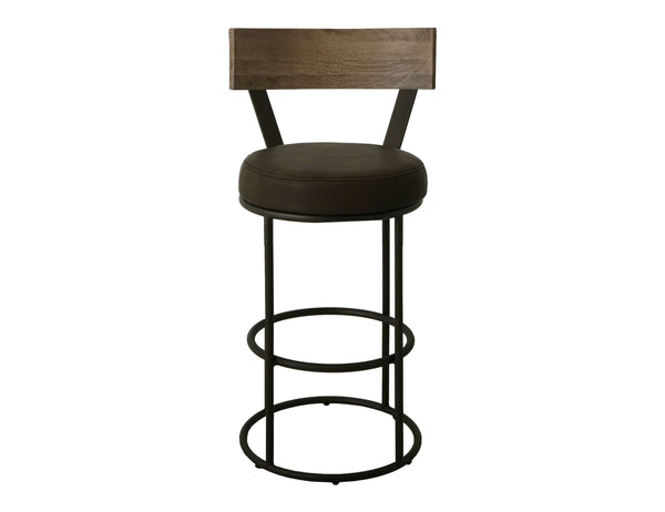 Xel-Ha - Upholstered Barstool - Dark Chocolate