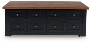 Wildenauer - Lift Top Cocktail Table - Brown / Black