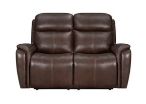 Cascade - Power Reclining Sofa & Loveseat - Auburn