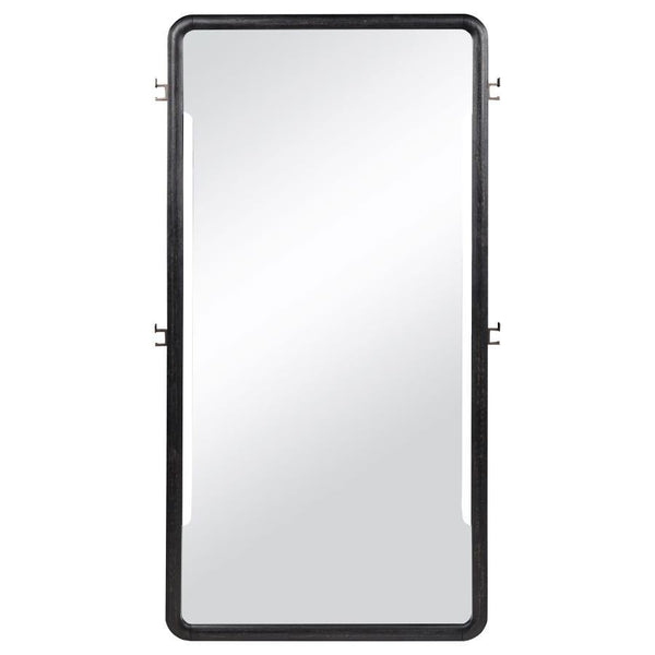 Leandro - 76" Full Length Floor Mirror - Burnished Black