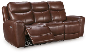 Next Move - Power Reclining Sofa With Adjustable Headrest Dark Brown