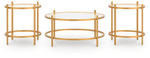 Pearlox - Occasional Table Set (Set of 3) - Gold
