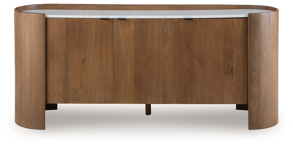Fitzroy - Accent Cabinet - Brown / White