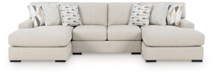 LaureLGrove - Sectional Pearl Silver 3 Pc. Double Chaise Sectional