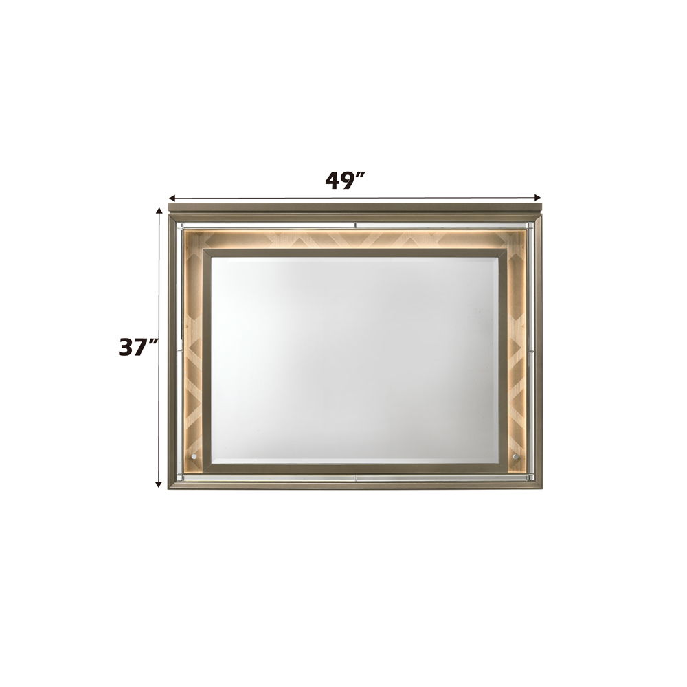 Skylar - Mirror With Led Dark Champagne
