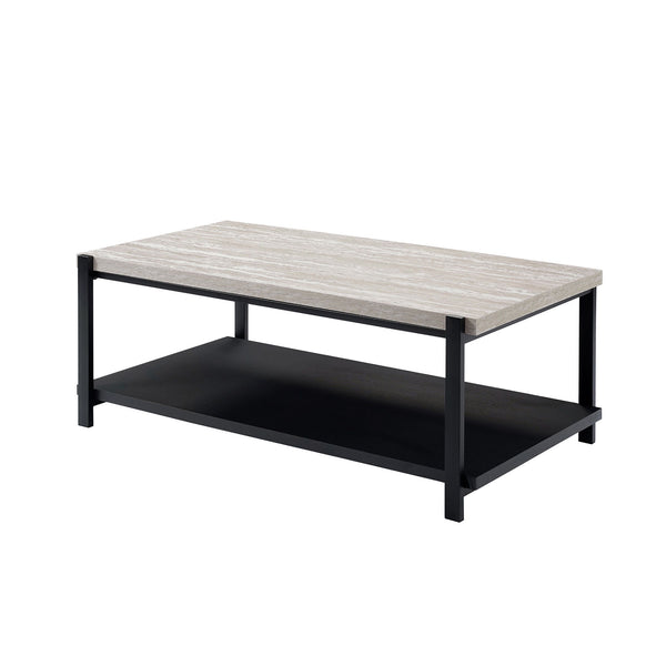 Linea - 3 Piece Occasional Set (1 Coffee & 2 End Tables) - Light Gray