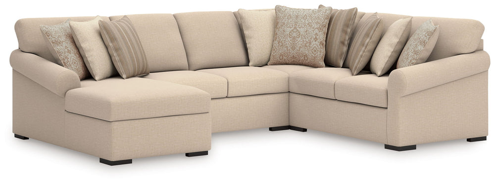 LadyMae - Sectional Beige 3 Pc. Sectional