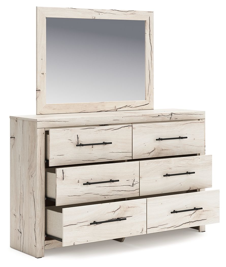 Lawroy - Light Natural - Dresser And Mirror