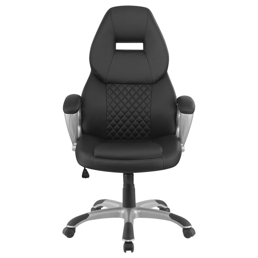 Bruce - Upholstered Adjustable Home Office Desk Chair Black