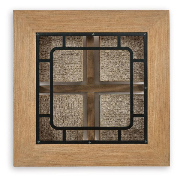 Wittenmyer - Cocktail Table With 4 Stools (Set of 5) - Natural / Black