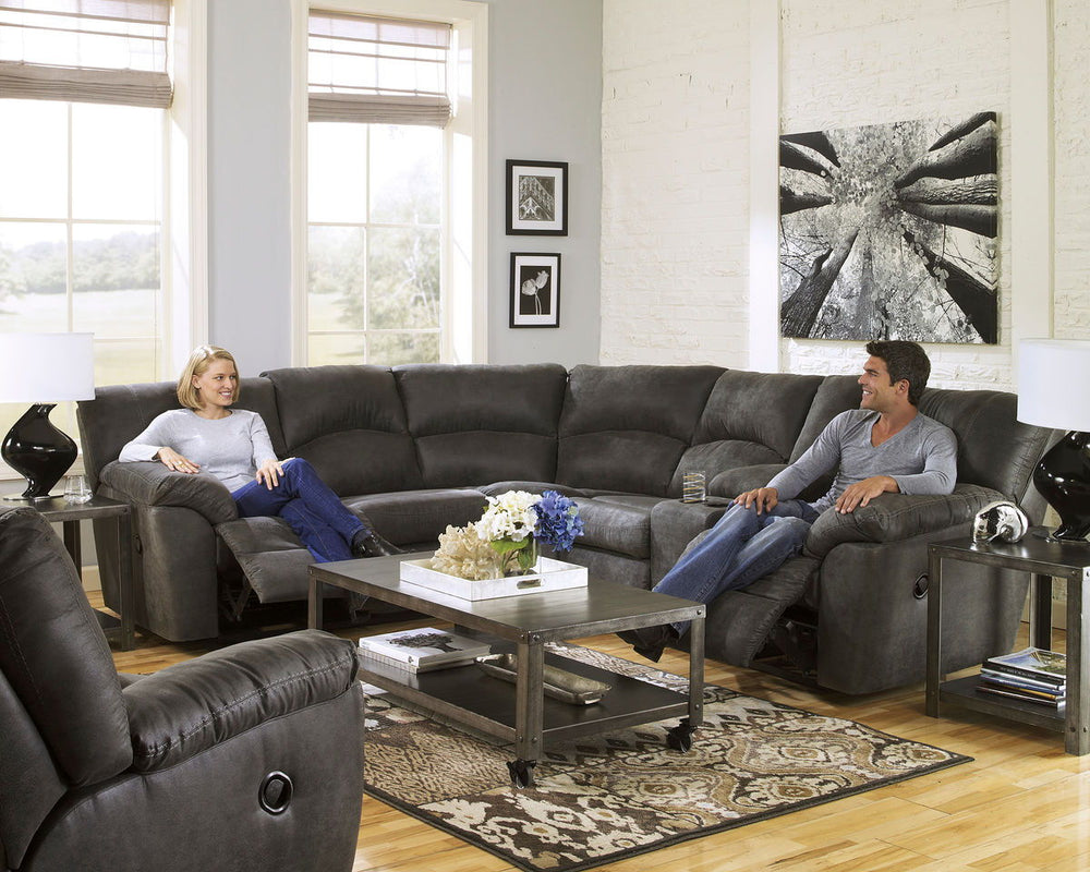 Tambo - Reclining Living Room Set Dark Gray
