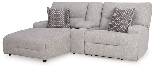 Acklen Place - Reclining Sectional Gray 3 Pc. Power Reclining Sectional Sofa With LAF Chaise