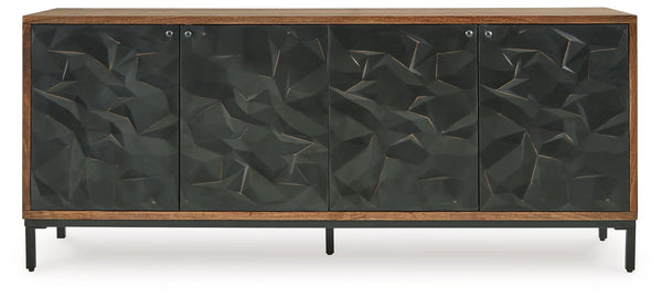 Dorannby - Black / Brown - Accent Cabinet