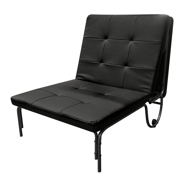 Senon - Adjustable Chair (Futon) - Silver & Black