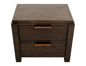 Raramuri - 2 Drawer Nightstand - Dark Brown