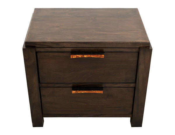 Raramuri - 2 Drawer Nightstand - Dark Brown