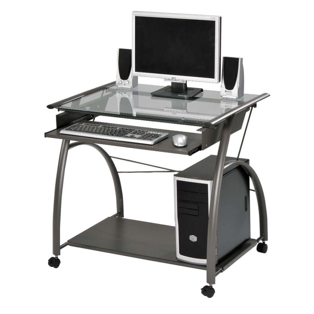 Vincent - Computer Desk - Pewter