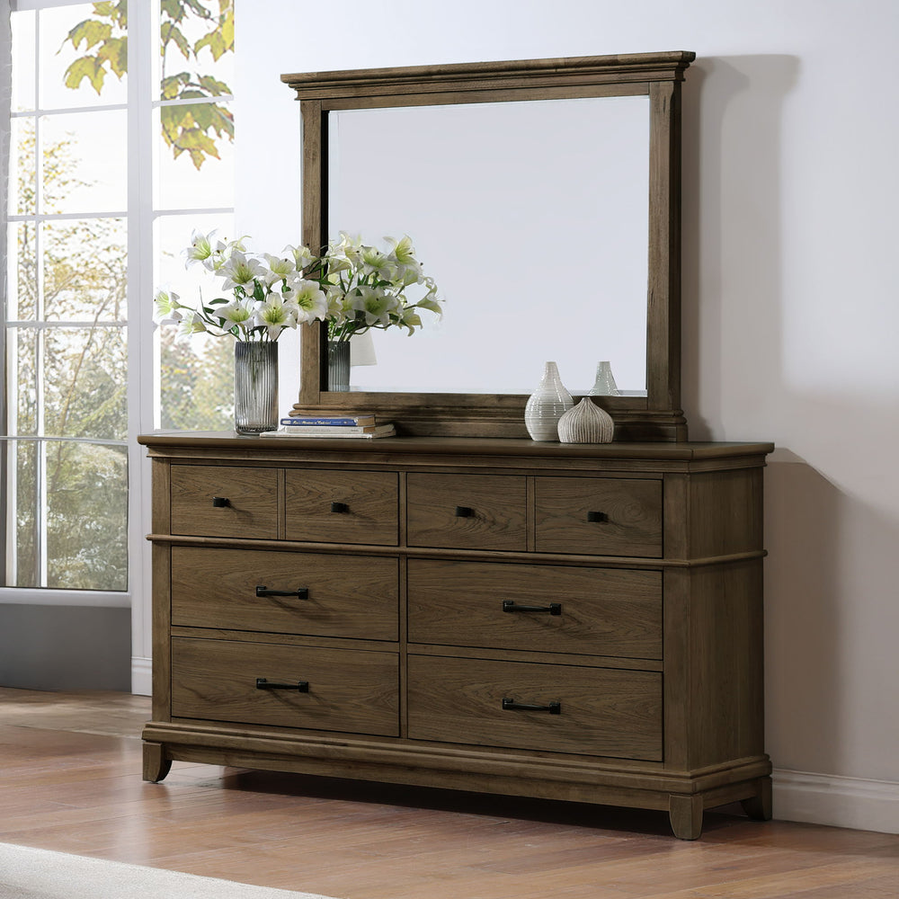 Sunstone - Dresser Light Brown Dresser & Mirror
