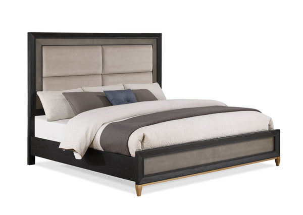 Payson - King Bed - Black & Gray