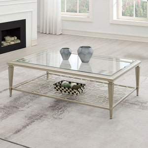 Zaba - Rectangular Table Silver Coffee Tables