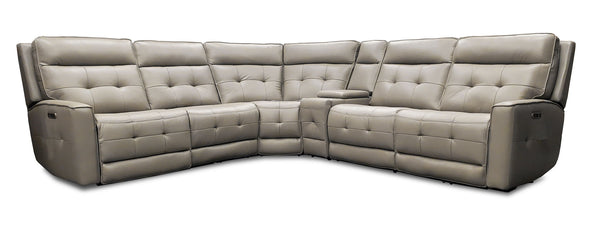 Canterbury - Zero Gravity Modular Power Reclining Sectional Gray 6 Pc. Sectional