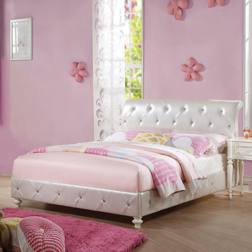 Dorothy - Bed Pearl White Ivory
