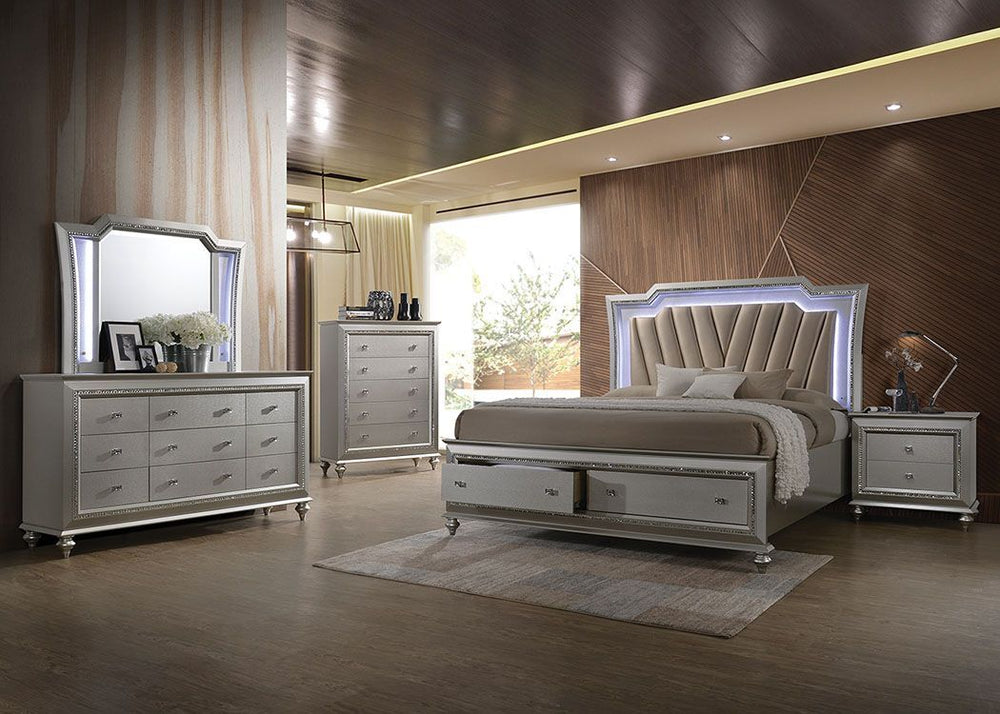 Kaitlyn - Bed (LED HB) Champagne King