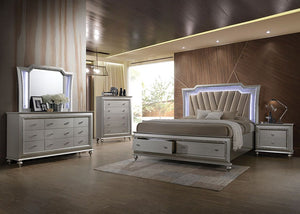 Kaitlyn - Bed (LED HB) Champagne Queen