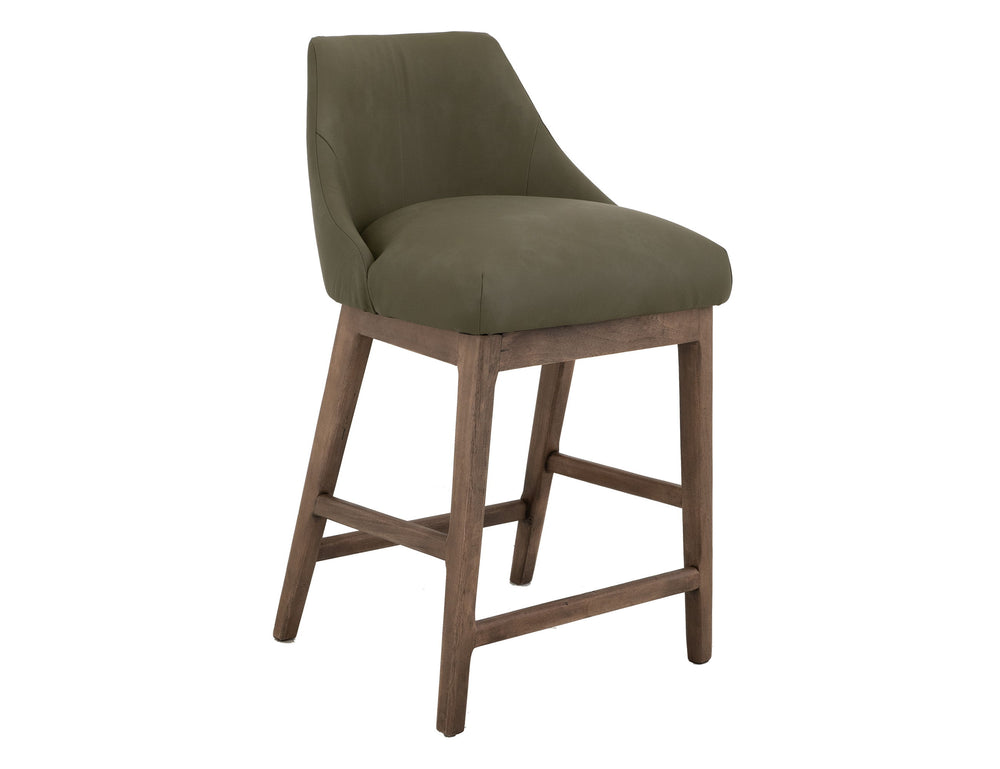 Mezquite - Upholstered Barstool Dark Green Counter Height (24"-27")