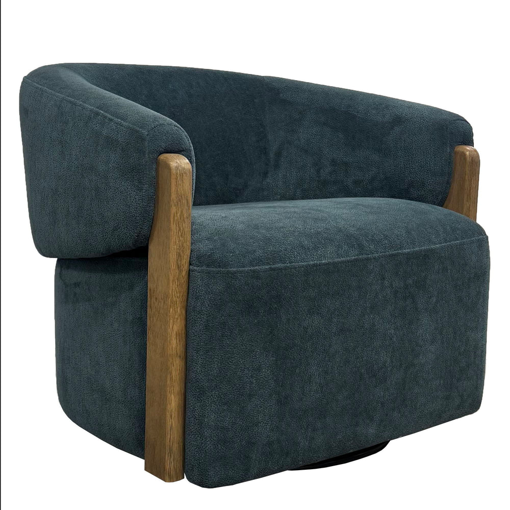 Finley - Swivel Accent Chair Island Rust 2 Pieces