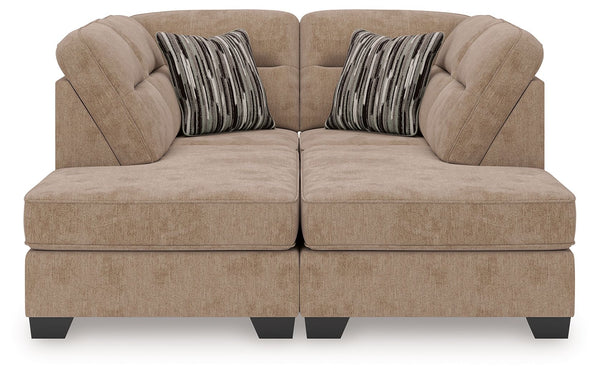 Olten - Sectional Light Brown 2 Pc. Super Chaise Sectional