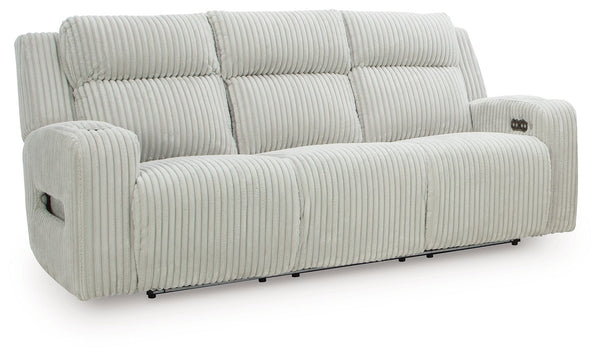 Forest Lake - Power Reclining Sofa With Adj Headrest Gray