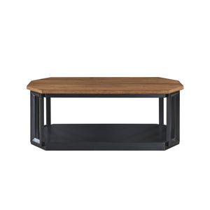 Decker - 3 Piece Occasional Set (1 Coffee & 2 End Tables) - Brown / Black