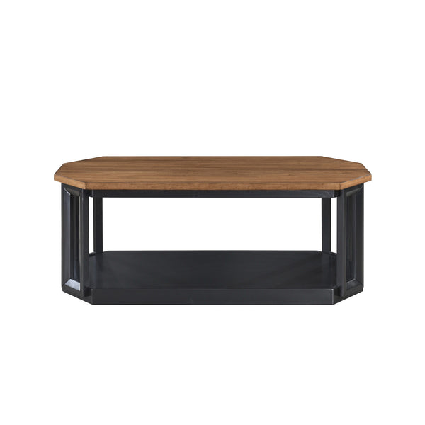 Decker - 3 Piece Occasional Set (1 Coffee & 2 End Tables) - Brown / Black