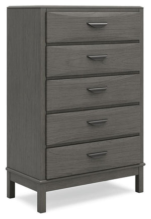 Mazing - Five Drawer Chest - Gray
