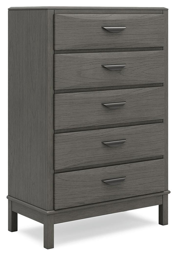 Mazing - Five Drawer Chest - Gray