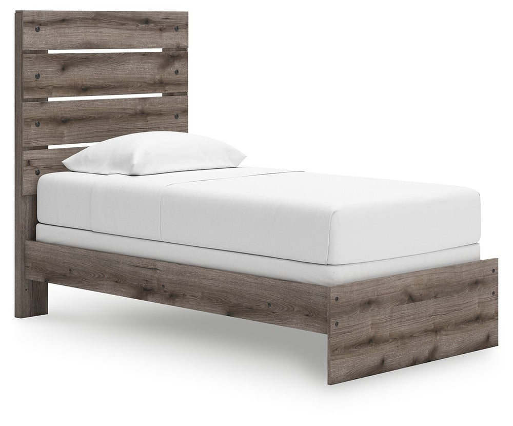 Graystorm - Panel Bed Dark Gray