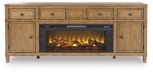Sharlance - 81" TV Stand With Electric Fireplace