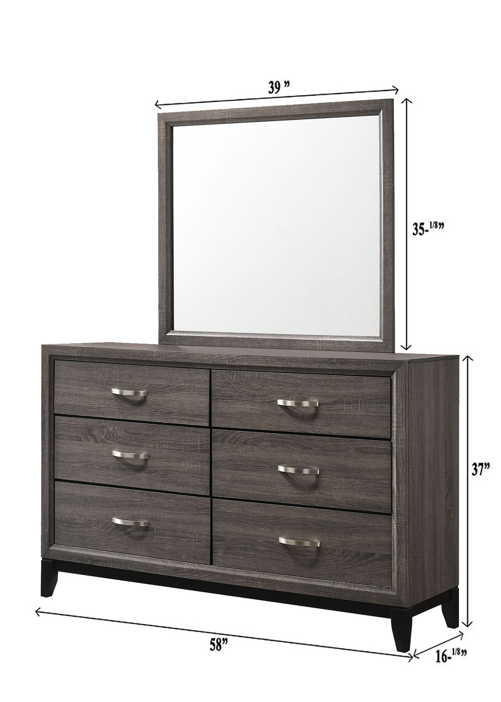 Akerson - Dresser - Gray
